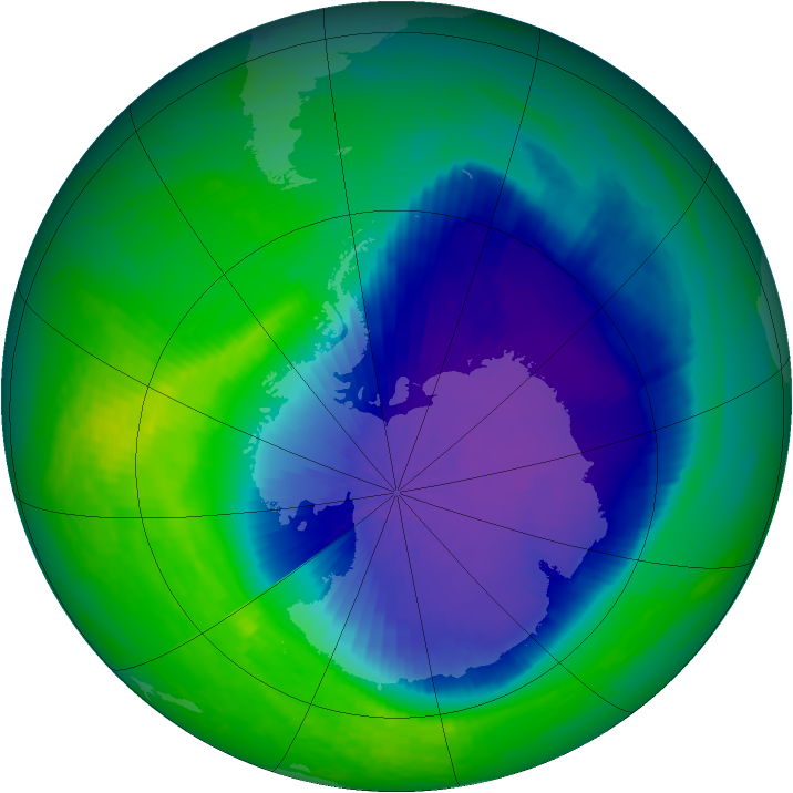 Ozone Map 2001-10-28